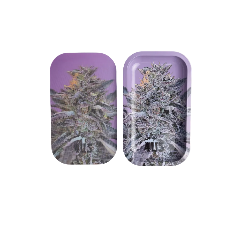 full size metal crushing tray with megnatic lid