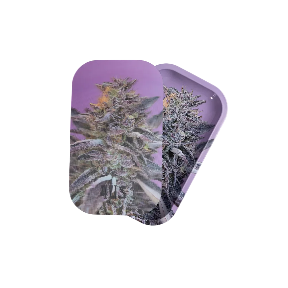 full size metal crushing tray with megnatic lid